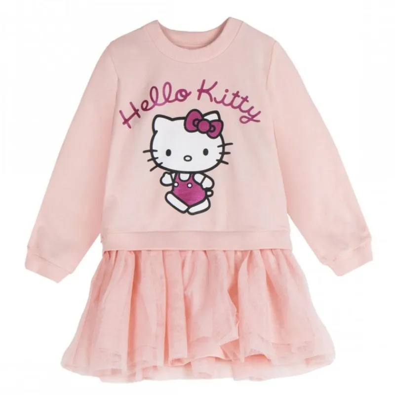 Niños Cerdá Kids Ropa Y Téxtil: Cosas Que Ponerse Para Niños ^Sudadera French Terry Tul Hello Kitty para Niñas 4-10 Años