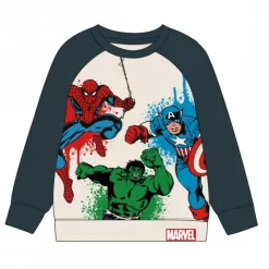 Niños Cerdá Kids Marvel Y Dc Para Niños|Ropa Y Téxtil: Cosas Que Ponerse Para Niños ^Sudadera Infantil Avengers con Spiderman, Hulk y Capitán América 60% Algodón