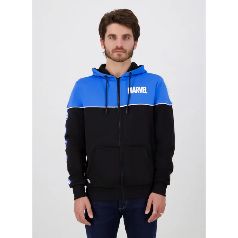 DIFUZED Moda Marvel^Sudadera Marvel Logo azul