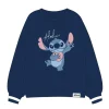 Cerdá Adult Películas Y Personajes De Disney ·Lilo Y Stitch|Ropa Disney^Sudadera Stitch azul oscuro Disney