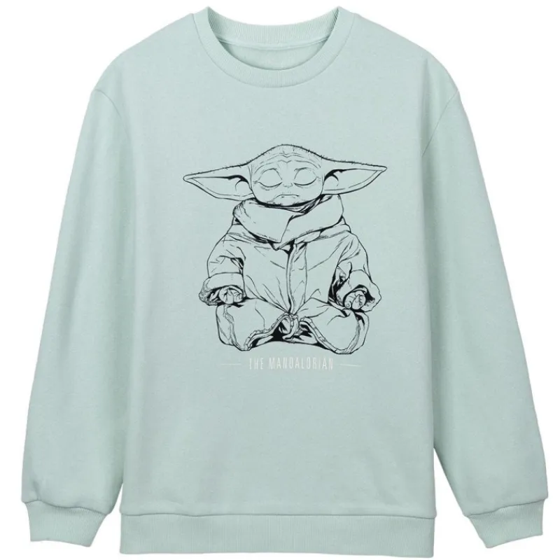 Cerdá Adult The Mandalorian|Regalos Star Wars Por Personaje ^Sudadera The Mandalorian Baby Yoda meditación