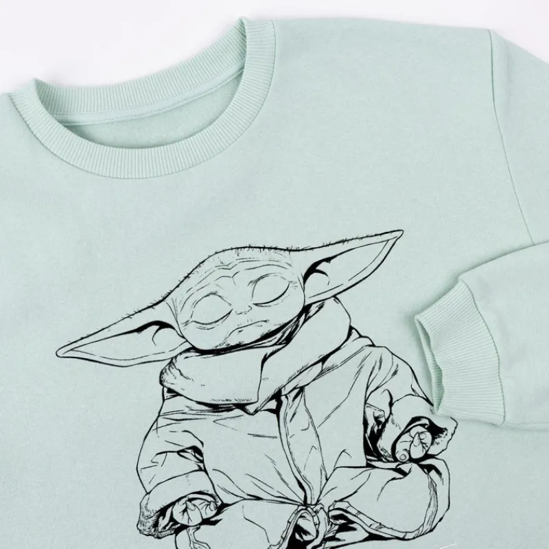 Cerdá Adult The Mandalorian|Regalos Star Wars Por Personaje ^Sudadera The Mandalorian Baby Yoda meditación