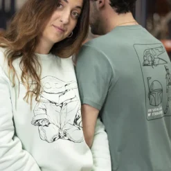Cerdá Adult The Mandalorian|Regalos Star Wars Por Personaje ^Sudadera The Mandalorian Baby Yoda meditación