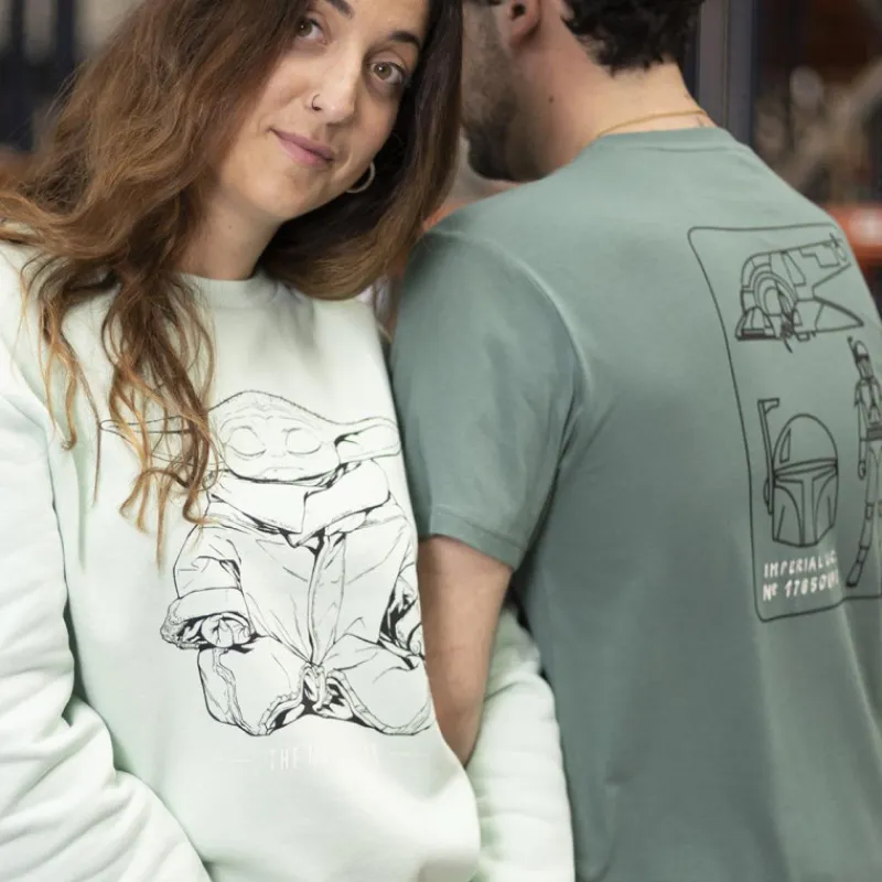 Cerdá Adult The Mandalorian|Regalos Star Wars Por Personaje ^Sudadera The Mandalorian Baby Yoda meditación