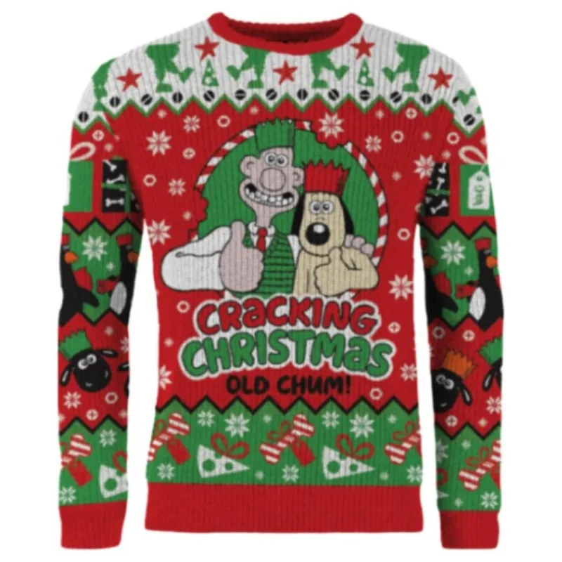 AAA Merchandise Regalos De Otras Series^Suéter Navideño Wallace y Gromit Cracking Christmas Talla M