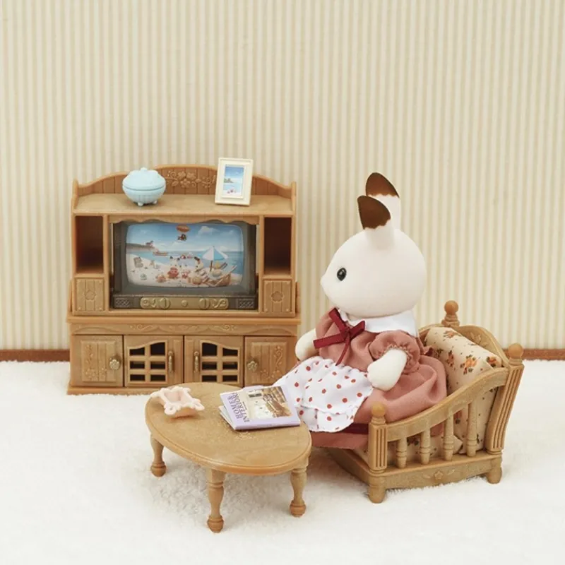 Epoch Juguetes, Figuras Y Más Regalos Para Peques^Sylvanian Families Set de Salón de Hogar, Más de 20 Piezas