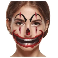 Best Tatuaje de Payaso Facial de 30x14 cm Maquillaje Para Disfraces