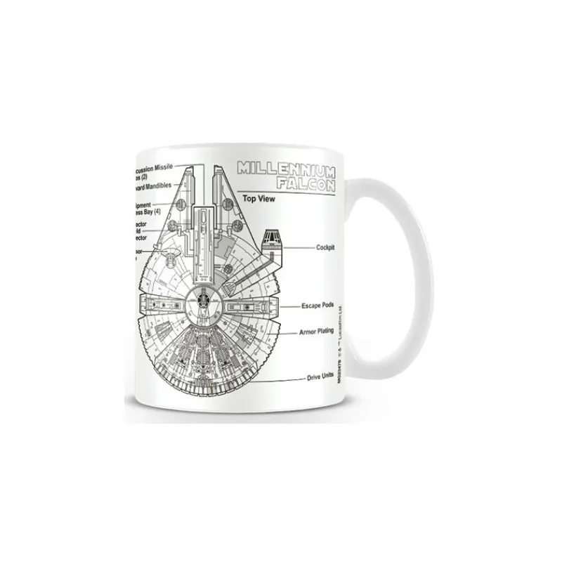 Stor Star Wars Hogar^Taza Croquis Halcón Milenario