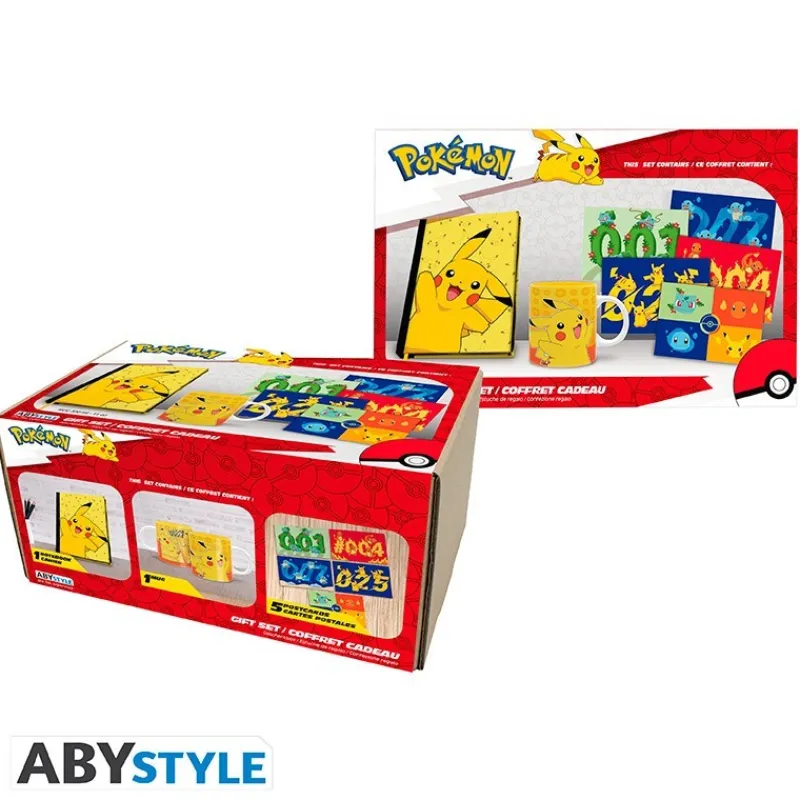 Abystyle Pikachu|Pokemon Hogar^Taza, Cuaderno y Postales de Pikachu Pokémon