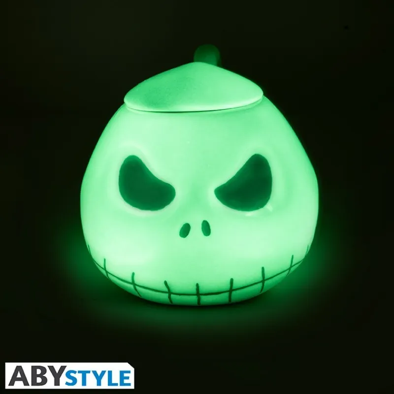 Abystyle Pesadilla Antes De Navidad^Taza 3D Jack que Brilla en la Oscuridad Pesadilla Antes de Navidad