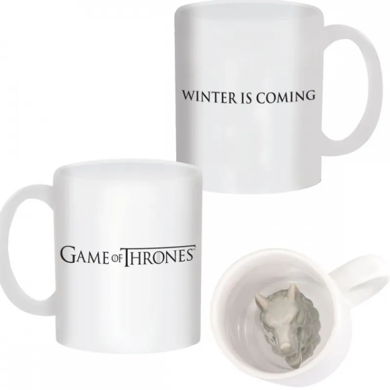 New Taza 3D Juego de Tronos Huargo Stark Juego De Tronos Y La Casa Del Dragón