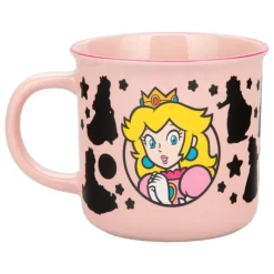 Paladone Products Más Regalos De Super Mario |Hogar Super Mario^Taza de cerámica sensitiva al calor Princess Peach 300 ml