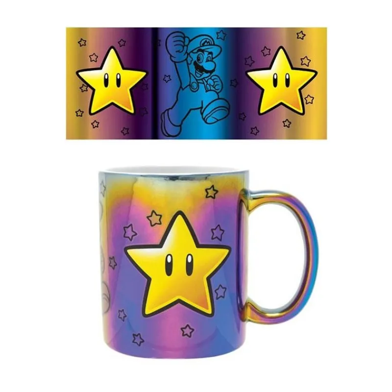Pyramid International Regalos Y Coleccionismo Para Gamers - Cosas De Videojuegos Míticos|Descuentos Gaming^Taza Estrella Super Mario Iridiscente