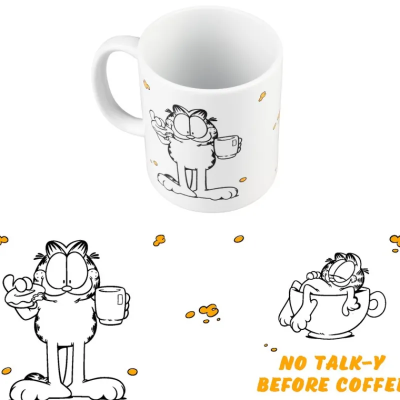 Best Taza Garfield de cerámica con licencia oficial, 350 ml Regalos De Otras Series