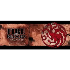 Abystyle Juego De Tronos Y La Casa Del Dragón ^Taza Grande Juego de Tronos Targaryen Fire and Blood