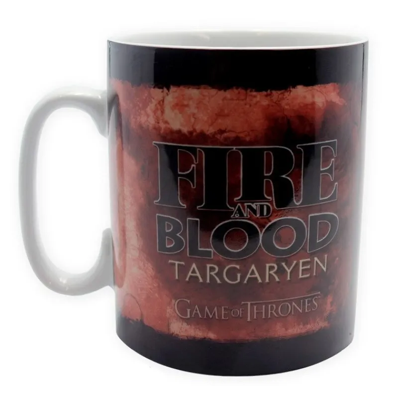 Abystyle Juego De Tronos Y La Casa Del Dragón ^Taza Grande Juego de Tronos Targaryen Fire and Blood