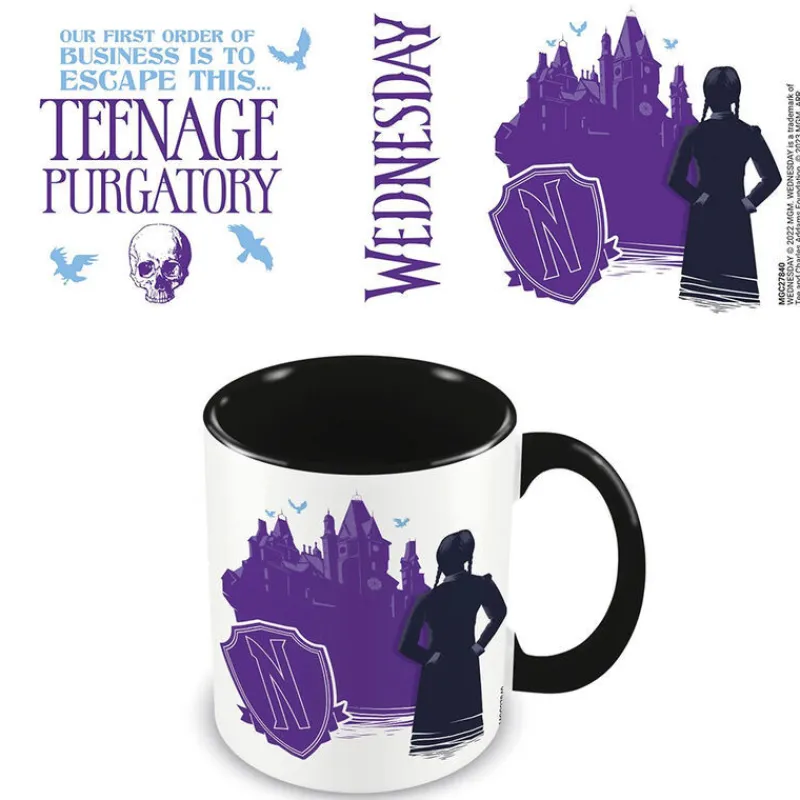 Abystyle Regalos De Otras Series|Miércoles Addams^Taza Miércoles Purgatorio Adolescente
