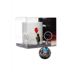Hot Taza Pennywise IT con Llavero Metálico de Regalo Pennywise It Y Stephen King |Más Regalos De Cine De Terror