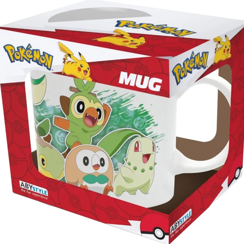 Abystyle Pokemon Hogar|Regalos Y Coleccionismo Para Gamers - Cosas De Videojuegos Míticos^Taza Pokémon 320ml Compañeros Tipo Hierba