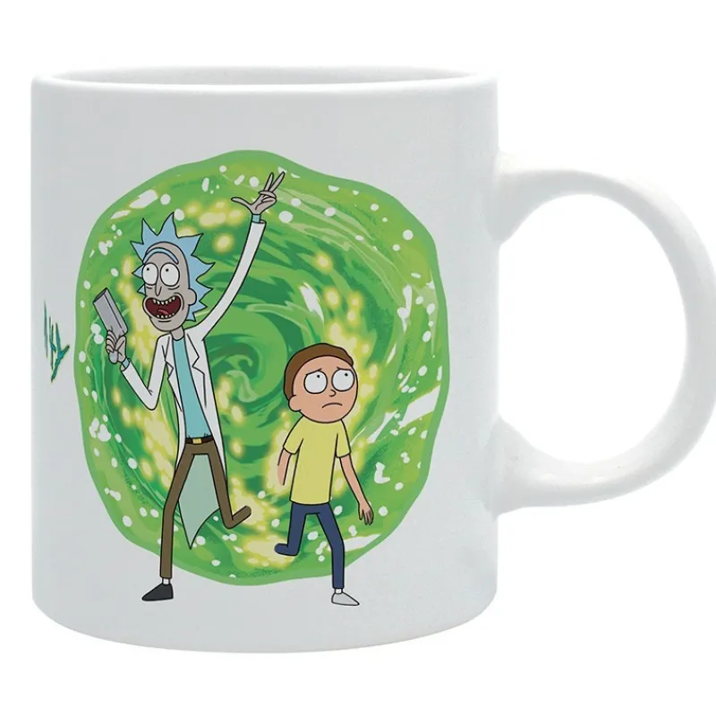 New Taza Rick y Morty Portal Regalos De Otras Series