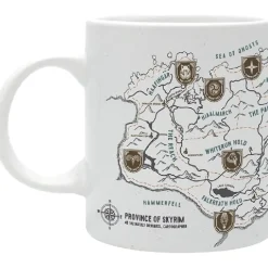 Best Taza Skyrim de 320 ml con Diseño de Mapa Detallado y Logo Regalos Y Coleccionismo Para Gamers - Cosas De Videojuegos Míticos