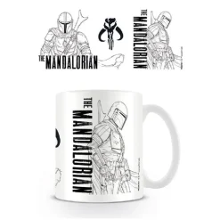 Outlet Taza Star Wars The Mandalorian Line Art Huchas, Lámparas Y Tazas Kids |The Mandalorian