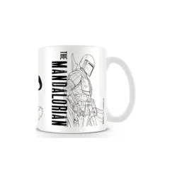 Outlet Taza Star Wars The Mandalorian Line Art Huchas, Lámparas Y Tazas Kids |The Mandalorian