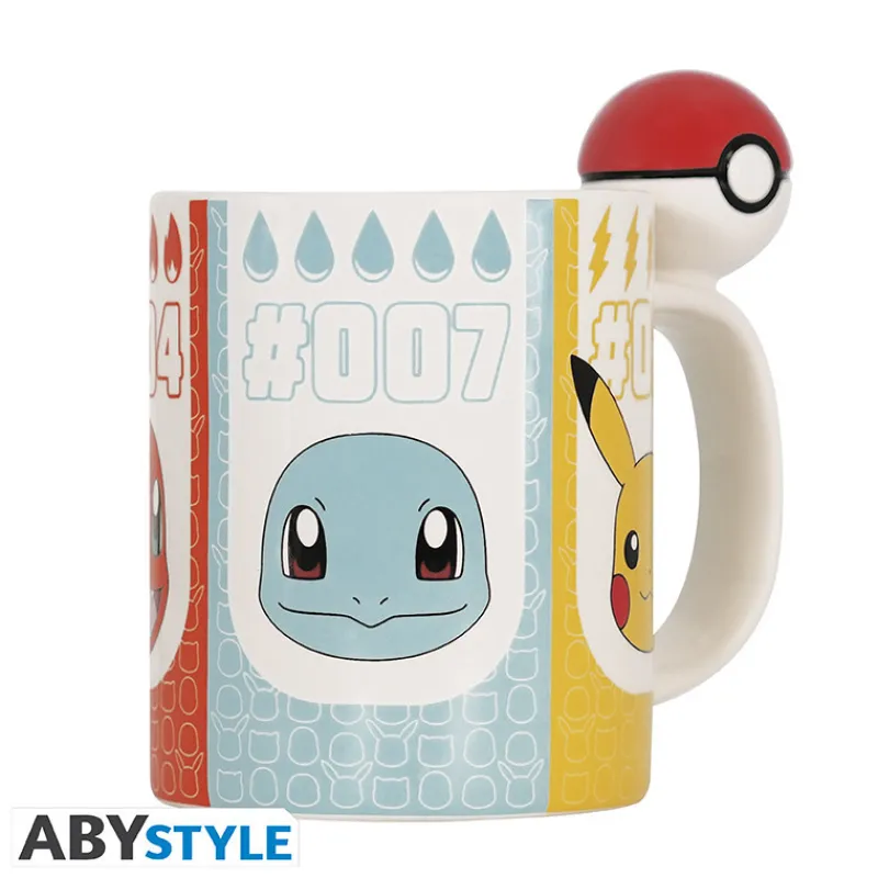 Abystyle Más Regalos De Pokemon|Pokemon Hogar^Taza starters con pokeball 3D Pokèmon