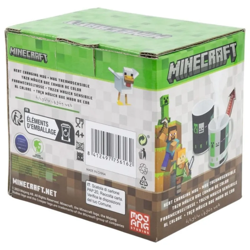 Stor Minecraft^Taza térmica Minecraft 325 ml con diseño cambiante