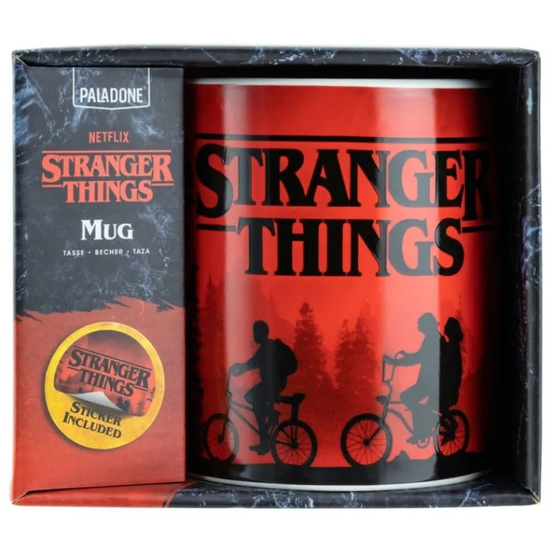 Paladone Products Stranger Things^Taza XL Stranger Things con Pegatinas Extra