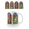 Best Taza Zelda Vidrieras Blanca Regalos Y Coleccionismo Para Gamers - Cosas De Videojuegos Míticos|Regalos Zelda