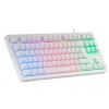 Teclado TKL H-Mech FRGB MK023 Blanco Descuentos Gaming|Gaming De Colores