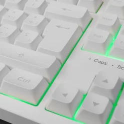 Teclado TKL H-Mech FRGB MK023 Blanco Descuentos Gaming|Gaming De Colores