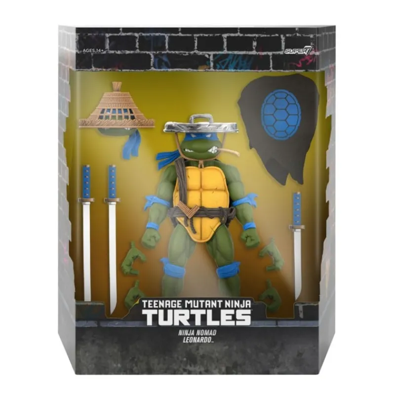 Super7 Las Tortugas Ninja^Teenage Mutant Ninja Turtles Figura Ultimates Ninja Nomad Leonardo 18 cm