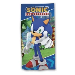 New Import Regalos Y Coleccionismo Para Gamers - Cosas De Videojuegos Míticos^Toalla de Microfibra Sonic 70x140cm - Diseño de Sonic the Hedgehog