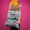 Discount Tote Bag Young-hee Blue Print - Squid Game, 79x37x1,3cm El Juego Del Calamar