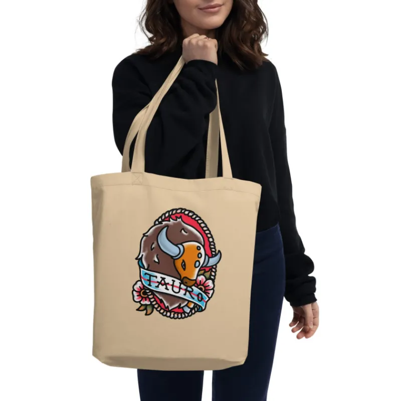 Best Tote Pokemon zodiaco Tauro algodón eco Complementos Pokemon|Regalos Y Coleccionismo Para Gamers - Cosas De Videojuegos Míticos