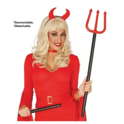 Disfrazzes Armas, Espadas Y Escudos Disfraces|Accesorios Halloween Y Terror ^Tridente de Demonio desmontable 110 cm