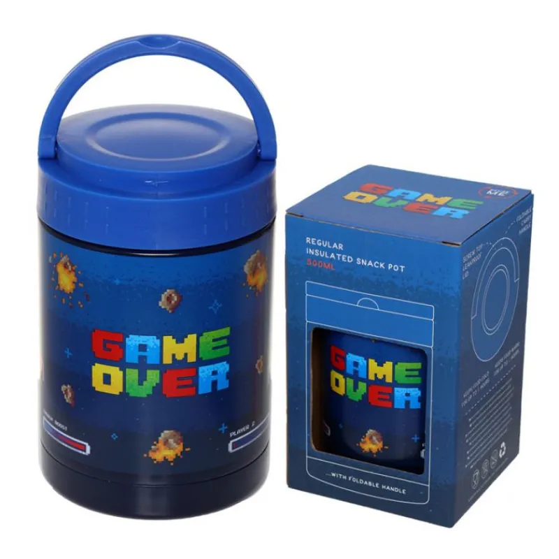 Online Tupper Termo Game Over Retrogaming Regalos Y Coleccionismo Para Gamers - Cosas De Videojuegos Míticos