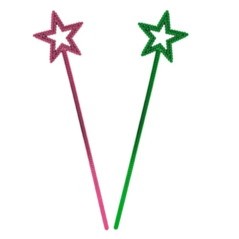 Disfrazzes Varitas Mágicas Para Disfraces^Varita con forma de estrella en colores surtidos de 34x7cm