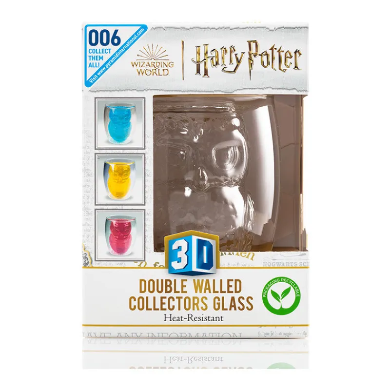 New Vaso 3D De Doble Pared Hedwig Harry Potter Hogar