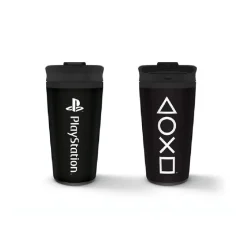 Vaso de Viaje Metálico Playstation Onyx Regalos Y Coleccionismo Para Gamers - Cosas De Videojuegos Míticos|Descuentos Gaming