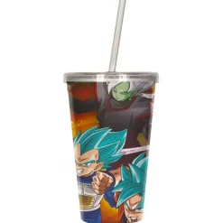 SD Toys Figuras Dragon Ball^Vaso Dragon Ball Super 3D Future Trunks con paja 0,5L
