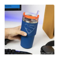 Sale Vaso Gamer Superman Azul Licencia Oficial PALADONE Regalos De Superhéroes Dc