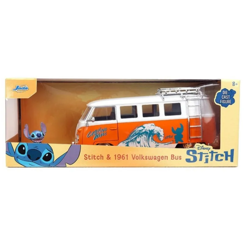 Sale Vehículo 1/24 1961 VW Bus Stitch con figura Películas Y Personajes De Disney ·Lilo Y Stitch|Figuras Disney De Colección