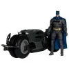McFarlane Toys Regalos De Superhéroes Dc|Figuras Dc^Vehículo Batcycle con Batman de DC Multiverse -