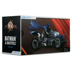 McFarlane Toys Regalos De Superhéroes Dc|Figuras Dc^Vehículo Batcycle con Batman de DC Multiverse -
