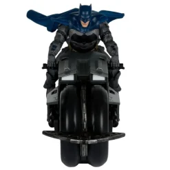 McFarlane Toys Regalos De Superhéroes Dc|Figuras Dc^Vehículo Batcycle con Batman de DC Multiverse -