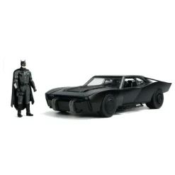 Jada Toys Regalos De Superhéroes Dc|Figuras Dc^Vehículo Batmobile 1/18 Batman con Figura 7 cm