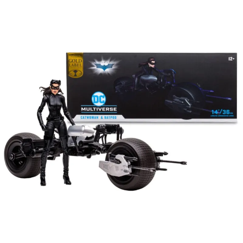 McFarlane Toys Figuras Dc^Vehículo Batpod With Catwoman (The Dark Knight Rises) Dc Multiverse